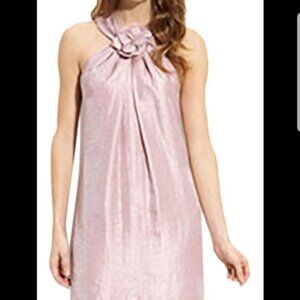 NWT Alexia Admor Metallic Black Shimmer Halter Dress